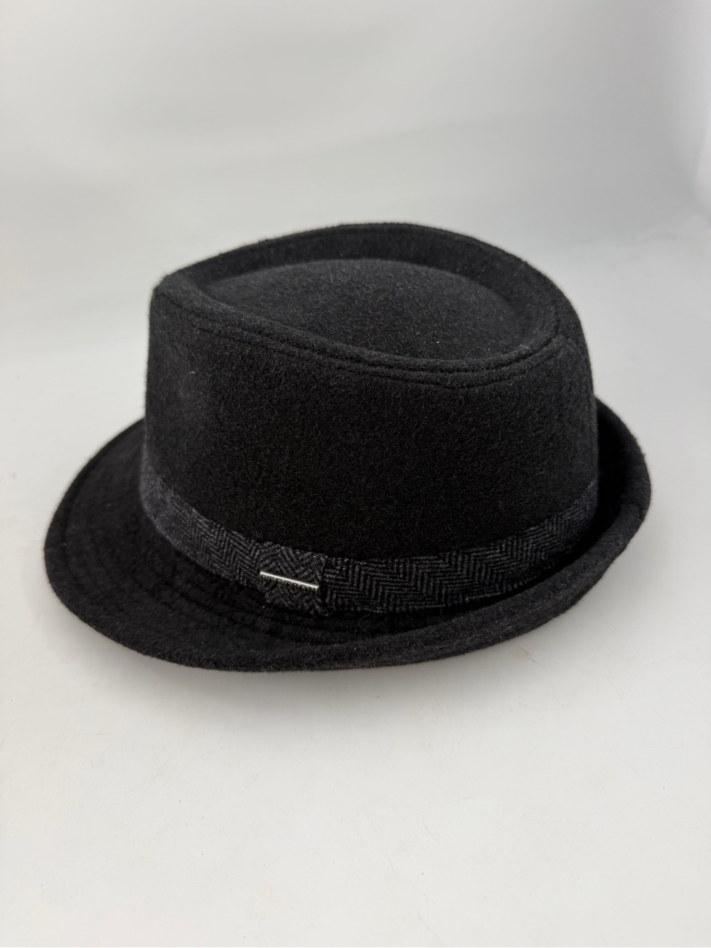 Stetson Men’s Size Large Black Pork Pie Wool Blend Hat